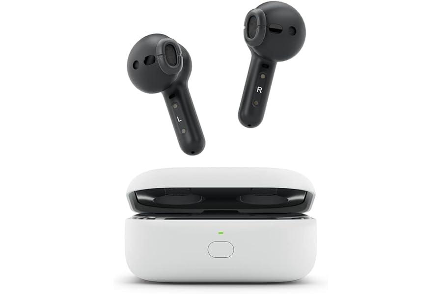 Earbud & In-Ear Headphones - All-new Echo Buds (2023 Release) | Semi-in-ear, True Wireless Bluetooth 5.2 Earbuds with Alexa, multipoint, 20H battery with charging case, fast charging, sweat resistant | Black