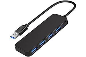 Computer Networking Hubs - USB 3.0 Hub, VIENON 4-Port USB Hub USB Splitter USB Expander for Laptop, Xbox, Flash Drive, HDD, Console, Printer, Camera,Keyborad, Mouse