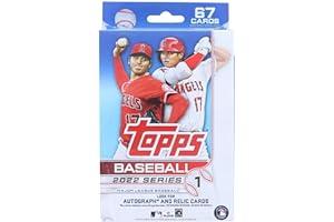 Sports Collectible Trading Card Boxes - 2022 Topps Series 1 Baseball Trading Cards Hanger Box (67 Cards)