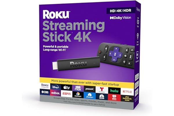 
   Best Selling Streaming Media Players
   - Roku Streaming Stick 4K 2021 Device HDR/D. Vision with Roku Voice Remote and TV Controls (Renewed)