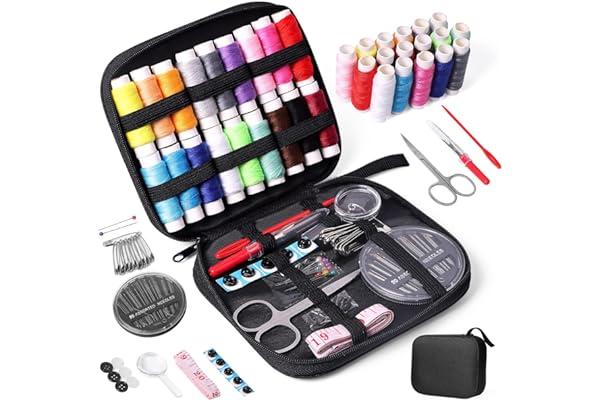 
   Best Selling Sewing Project Kits
   - JUNING Sewing Kit with Case Portable Sewing Supplies for Home Traveler, Adults, Beginner, Emergency, Kids Contains Thread, Scissors, Needles, Measure etc