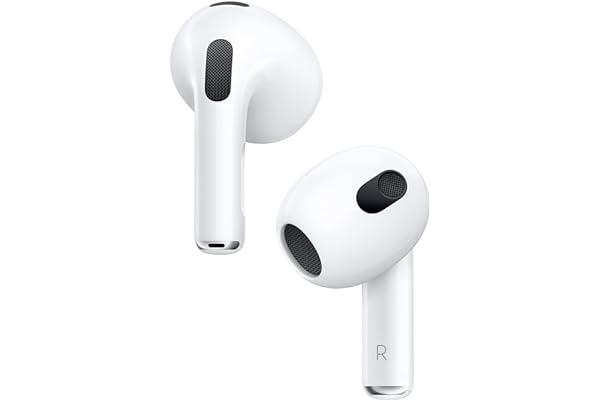 
   Best Selling Earbud & In-Ear Headphones
   - Apple AirPods (3rd Generation) Wireless Ear Buds, Bluetooth Headphones, Personalized Spatial Audio, Sweat and Water Resistant, Lightning Charging Case Included, Up to 30 Hours of Battery Life