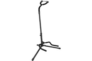 Stands for Single Guitars & Basses - Amazon Basics Adjustable Folding Stand for Acoustic, Electric, Bass Guitars and Banjos, Black