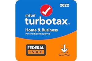 Mac Software - [Old Version] TurboTax Home & Business 2022 Tax Software, Federal and State Tax Return, [Amazon Exclusive] [PC/MAC Download]