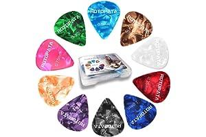 
   Best Selling Guitar Picks & Bass Picks
   - 15 Pack Guitar Picks Plectrums with Organizer Storage Box, 0.5 0.75 1.0 mm Includes Thin Medium Heavy Thickness & Variety Colorful Celluloid Plectrums for Bass Electric Acoustic Guitars Ukulele