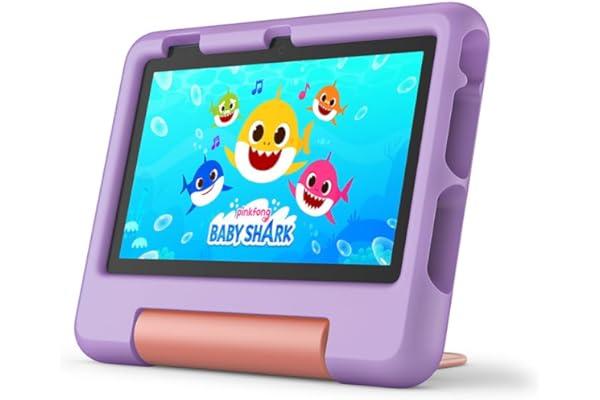 
   Best Selling Climate Pledge Friendly: Electronics
   - Amazon Fire 7 Kids tablet, ages 3-7. Top-selling 7" kids tablet on Amazon - 2022 | ad-free content with parental controls included, 10-hr battery, 16 GB, Purple