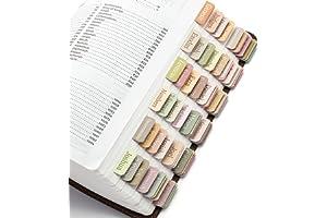 
   Best Selling Index Tabs
   - Mr. Pen- Bible Tabs, 75 Tabs, Boho Theme, Laminated Bible Tabs for Women and Men, Bible Tabs for Study Bible, Bible Index Tabs, Bible Book Tabs, Bible Labels Tabs, Mr Pen Bible Tabs