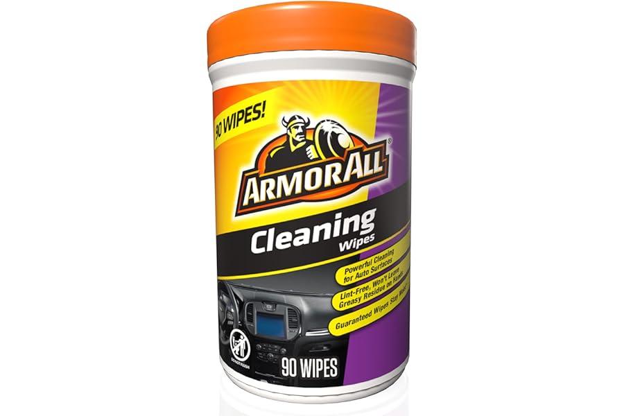 Cleaning Kits - Armor All Car Cleaning Wipes, Wipes for Car Interior and Car Exterior, 90 Wipes Each