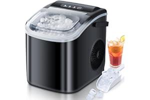 
   Best Selling Ice Makers
   - Countertop Ice Maker 6 Mins 9 Bullet Ice, 26.5lbs/24Hrs, Portable Ice Maker Machine with Self-Cleaning, Bags, Ice Scoop, and Basket, for Home/Kitchen/Office/Party