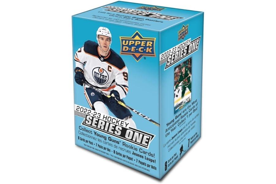 Sports Collectible Trading Card Boxes - 2022-23 Upper Deck Series 1 Hockey Blaster Box