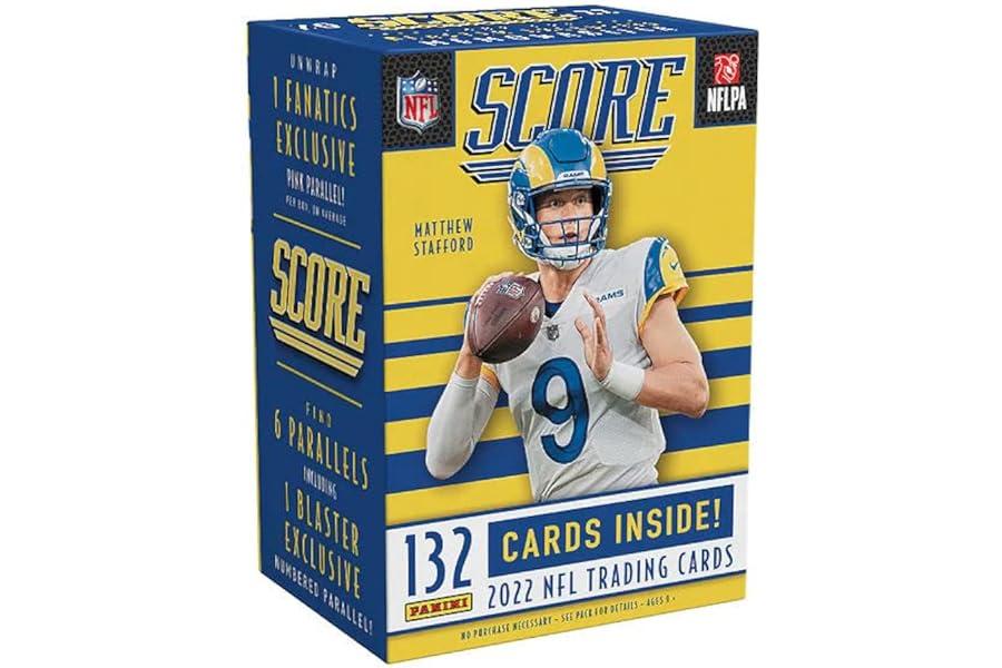 Sports Collectible Trading Card Boxes - 2022 Panini Score NFL Football BLASTER box (6 pks/bx)