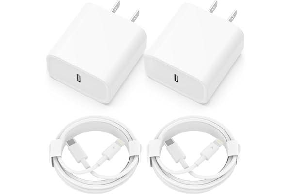 
   Best Selling Cell Phone Wall Chargers
   - i.Phone Charger [MFi Certified] 2 Pack 20W PD USB C Wall Fast Charger Adapter with 2 Pack 6FT Type C to Ligh.tning Cable Compatible for iPhone 14 13 12 11 Pro Max XR XS X,i.Pad