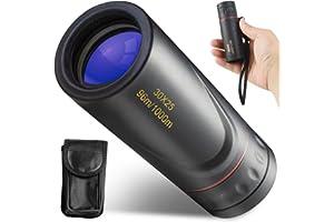 
   Best Selling Monoculars
   - HDAJY Monocular Telescope, Upgrade 30 x 25 HD Monoculars for Adults High Powered, Be Used for Stargazing, Hunting, Black