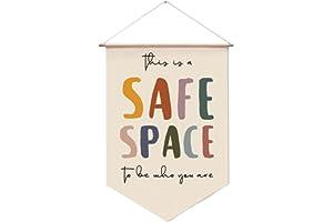 
   Best Selling Handmade Home & Kitchen Products
   - Safe Space Wall Hanging, Therapy Office Wall Decor, Counseling Banner, School Counselor Office Wall Decor, Classroom Decor, School Psychologist, Mental Health Banners