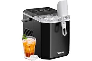 
   Best Selling Ice Makers
   - Silonn Ice Maker Countertop, Portable Ice Machine with Carry Handle, Self-Cleaning Ice Makers with Basket and Scoop, 9 Cubes in 6 Mins, 26 lbs per Day, Ideal for Home, Kitchen, Camping, RV