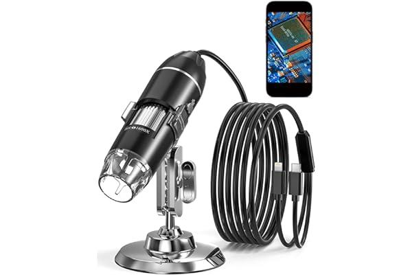 
   Best Selling Lab Handheld Digital Microscopes
   - USB Digital Microscope, SKYEAR 50X-1600X Magnification Handheld Digital Microscope Compatible with iOS & Android Devices, Adjustable Stand, 8 LED Lights, Portable Microscope Camera for Adults, Kids