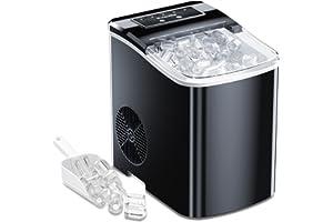 
   Best Selling Ice Makers
   - Zvoutte Portable Countertop Ice Maker Machine - Self-Cleaning Ice Makers with Ice Scoop and Basket, 9 Cubes in 8-10 mins, 26 lbs/24 Hours, for Home/Kitchen/Bar/Office/Camping (Black)