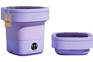 
   Best Selling Portable Clothes Washing Machines
   - Portable washing machine,Mini Washer,11L upgraded large capacity, foldable, Deep cleaning of underwear, baby clothes and other small clothes.Suitable for apartments, dormitories, hotels.(Purple)