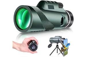 
   Best Selling Monoculars
   - haoyehome 80X100 Monocular Telescope, Monoculars for Adults High Powered, High Power HD Compact Monocular BAK-4 Prism and FMC Lens, Stargazing Hunting, Wildlife Bird Watching, Travel Camping, Hiking