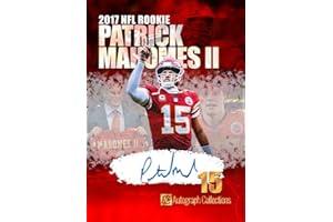 Sports Collectible Single Base Trading Cards - PATRICK MAHOMES II Custom Made Novelty Football Card Depicting His 2017 Rookie Year - (Printed Autograph, Unbranded)