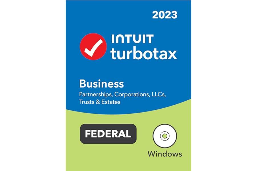 Tax Preparation - TurboTax Business 2023 Tax Software, Federal Tax Return [PC Disc]