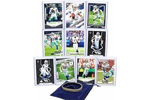 Sports Collectible Trading Card Lots - Dallas Cowboys Cards: Dak Prescott, CeeDee Lamb, Micah Parsons, Trevon Diggs, Troy Aikman, Emmitt Smith, Michael Gallup, Leighton Vander Esch, Brandin Cooks, Tony Romo ASSORTED Football Stars & GOATs Trading Card & Wristbands Gift Pack