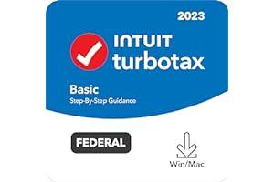 Mac Software - TurboTax Basic 2023 Tax Software, Federal Tax Return [PC/Mac Download]