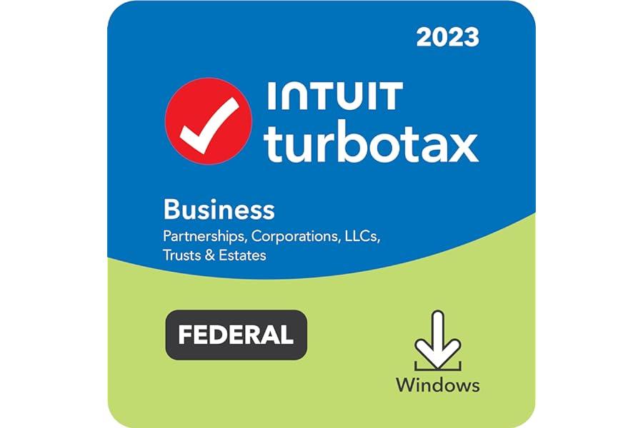 Tax Preparation - TurboTax Business 2023 Tax Software, Federal Tax Return [PC Download]