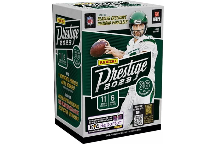 Sports Collectible Trading Card Boxes - 2023 Panini Prestige NFL Football BLASTER box (6 pks/bx)