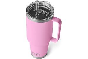 Insulated Cups & Mugs - YETI Rambler 42 oz Straw Mug, Vacuum Insulated, Stainless Steel, Power Pink