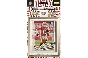 Sports Collectible Trading Card Team Sets - San Francisco 49ers 2023 Donruss Factory Sealed 10 Card Team Set with Brock Purdy, Christian McCaffrey and George Kittle Plus